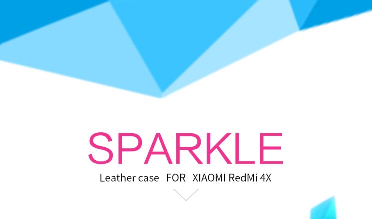Чехол-книжка NILLKIN Sparkle Series для Xiaomi Redmi 4X - White: фото 7 из 16