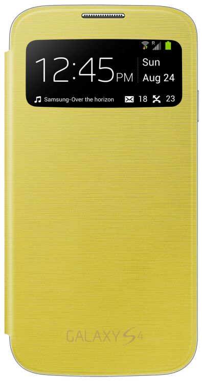 Чехол S View Cover для Samsung Galaxy S4 (i9500) - Yellow: фото 3 из 6