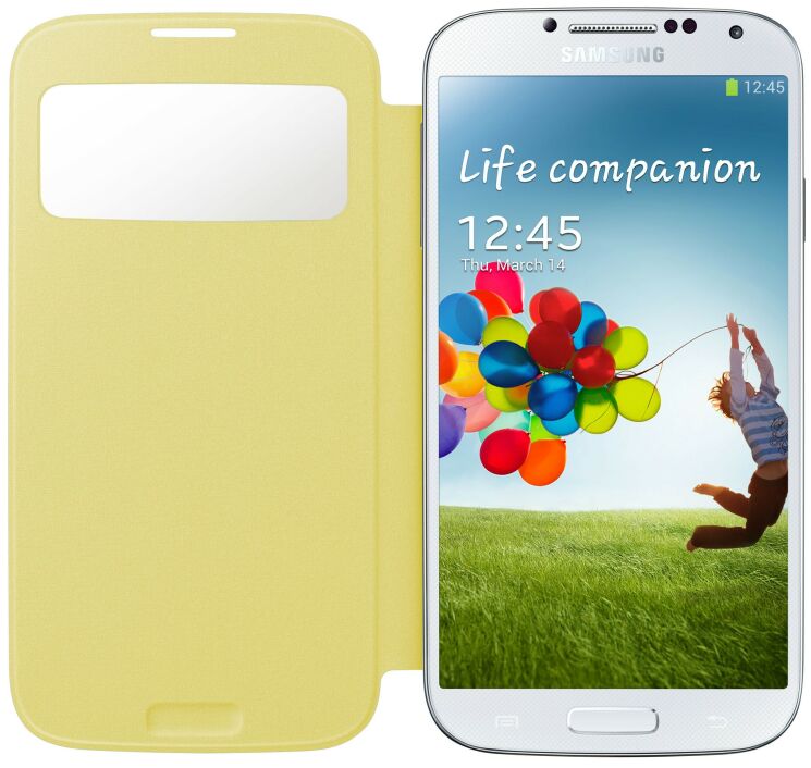 Чехол S View Cover для Samsung Galaxy S4 (i9500) - Yellow: фото 2 из 6