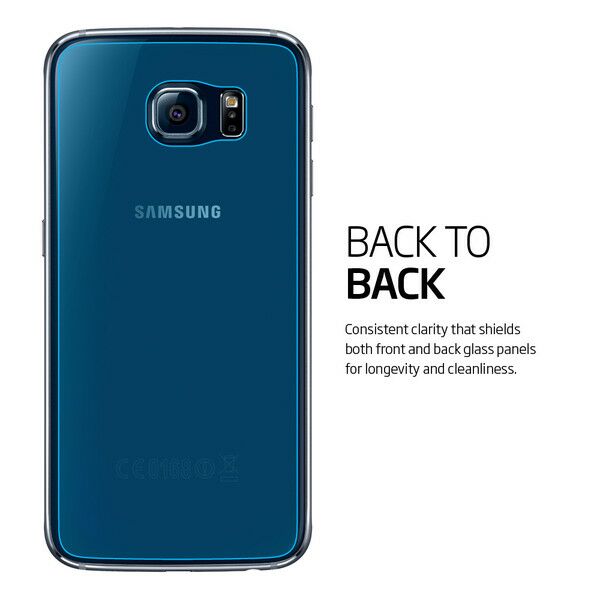 Комплект захисних плівок (2 лицьові+задня) SGP Crystal Protect для Samsung Galaxy S6 (G920): фото 8 з 8