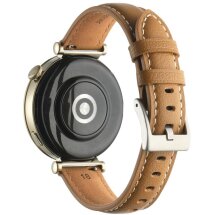 Шкіряний ремінець Deexe Genuine Leather для годинників з шириною кріплення 18 мм - Brown: фото 1 з 4