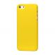 Пластиковий чохол Deexe Hard Shell для iPhone 5/5s/SE - Yellow (330139Y). Фото 1 з 4
