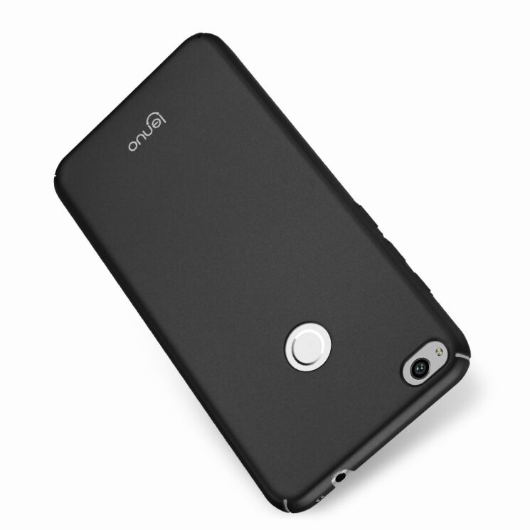 Пластиковый чехол LENUO Silky Touch для Huawei P8 Lite (2017) - Black: фото 4 из 10