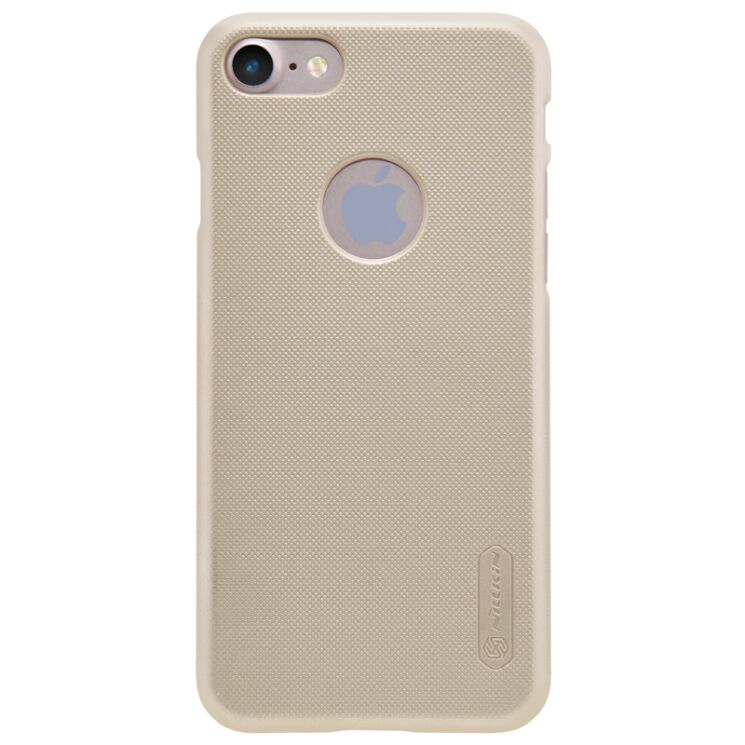 Пластиковый чехол NILLKIN Frosted Shield для iPhone SE 2 / 3 (2020 / 2022) / iPhone 8 / iPhone 7 - Gold: фото 5 из 15