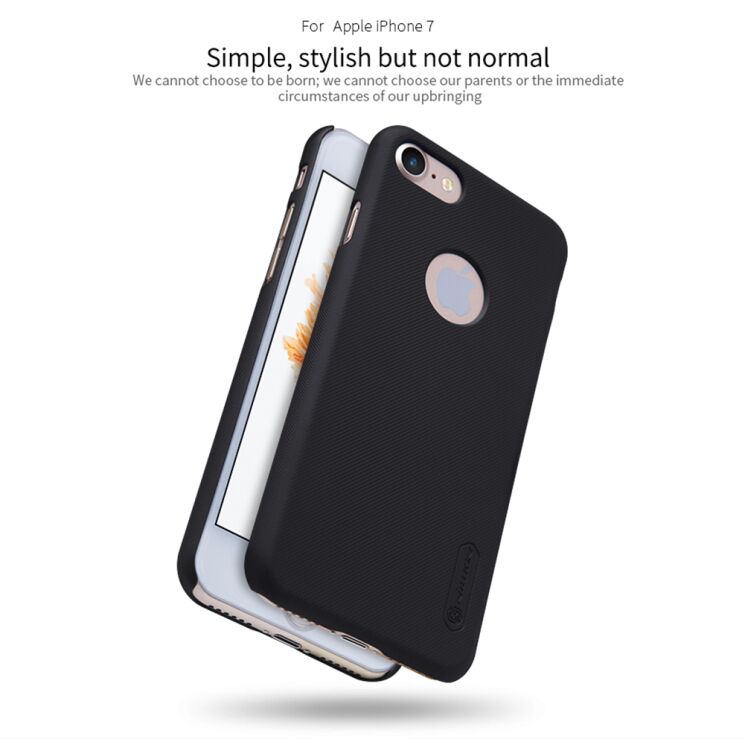 Пластиковий чохол NILLKIN Frosted Shield для iPhone SE 2 / 3 (2020 / 2022) / iPhone 8 / iPhone 7 - Gold: фото 7 з 15