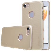 Пластиковый чехол NILLKIN Frosted Shield для iPhone SE 2 / 3 (2020 / 2022) / iPhone 8 / iPhone 7 - Gold: фото 1 из 15