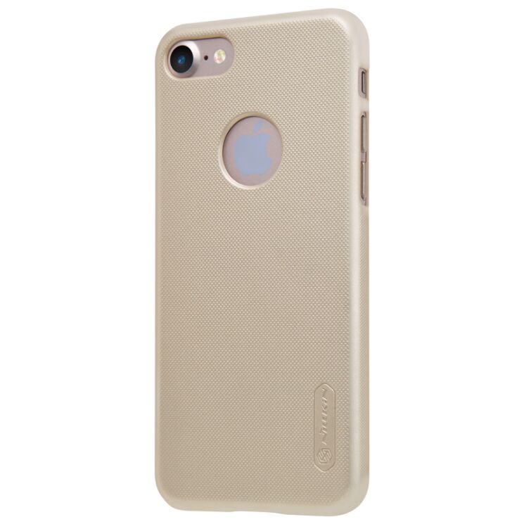 Пластиковый чехол NILLKIN Frosted Shield для iPhone SE 2 / 3 (2020 / 2022) / iPhone 8 / iPhone 7 - Gold: фото 3 из 15
