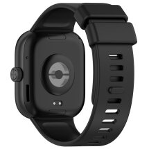 Ремінець Deexe Silicone Strap для Xiaomi Redmi Watch 4 / Mi Smart Band 8 Pro - Black: фото 1 з 6