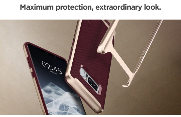 Защитный чехол Spigen SGP Neo Hybrid для Samsung Galaxy Note 8 (N950) - Arctic Silver: фото 8 из 10