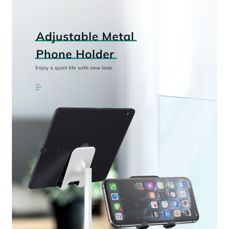 Універсальна підставка Desk Phone Holder для смартфонів та планшетів - White: фото 2 з 16
