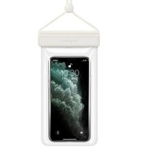 Влагозащитный чехол Deexe Waterproof Pouch для смартфонов с диагональю до 7.2 дюймов - White: фото 1 из 9