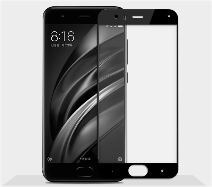 Защитное стекло Deexe 3D Full Coverage для Xiaomi Mi6 - Black: фото 1 из 5