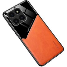 Захисний чохол Deexe Magnetic Leather Cover для Honor X6a - Orange: фото 1 з 7