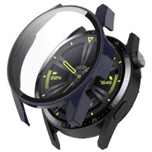 Захисний чохол Deexe Protective Frame для Huawei Watch GT 3 (42mm) - Dark Blue: фото 1 з 8