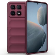 Защитный чехол Deexe Terra Case для Xiaomi Poco X6 Pro - Wine Red: фото 1 из 7