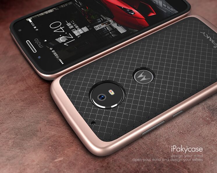 Захисний чохол IPAKY Hybrid для Motorola Moto G5 Plus - Rose Gold: фото 2 з 7