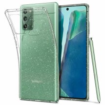 Защитный чехол Spigen (SGP) Liquid Crystal Glitter для Samsung Galaxy Note 20 (N980) - Crystal Quartz: фото 1 из 6