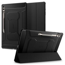 Защитный чехол Spigen (SGP) Rugged Armor Pro для Samsung Galaxy Tab S8 Ultra (T900/T906) / S9 Ultra (X910/916) - Black: фото 1 из 20