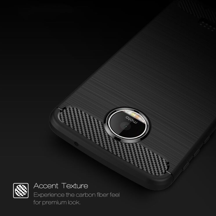 Захисний чохол UniCase Carbon для Motorola Moto Z Force - Black: фото 4 з 7