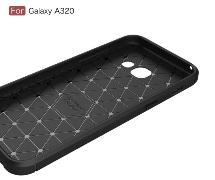 Захисний чохол UniCase Carbon для Samsung Galaxy A3 2017 (A320) - Gray: фото 7 з 10
