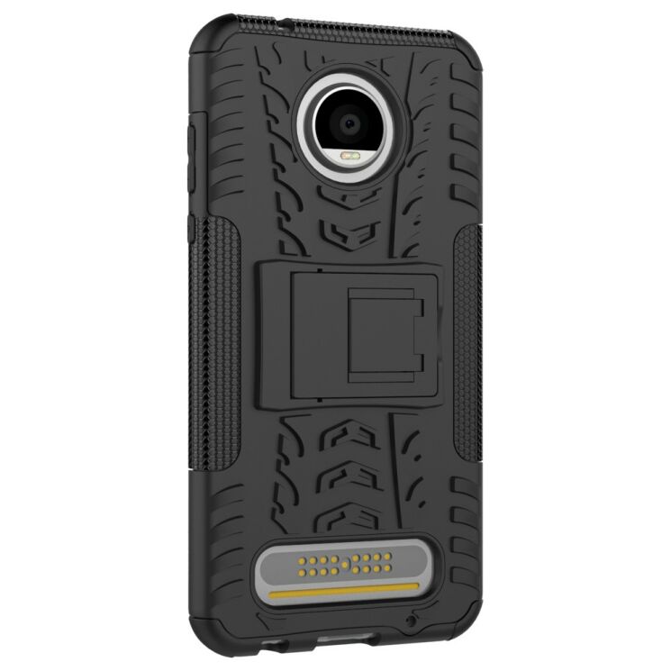 Захисний чохол UniCase Hybrid X для Motorola Moto Z2 Play - Black: фото 4 з 11