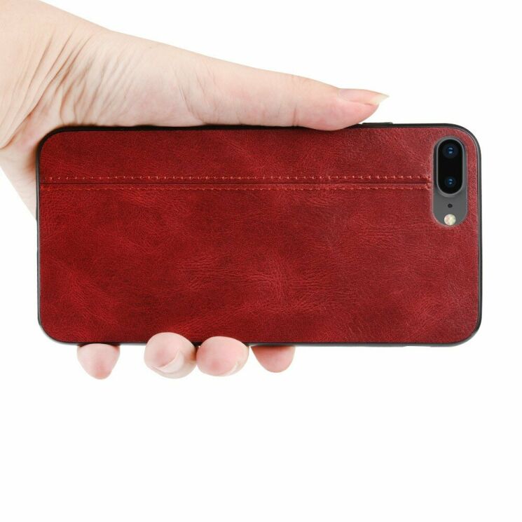 Захисний чохол UniCase Leather Series для Apple iPhone SE 2 / 3 (2020 / 2022) / iPhone 8 / iPhone 7 - Red: фото 9 з 10