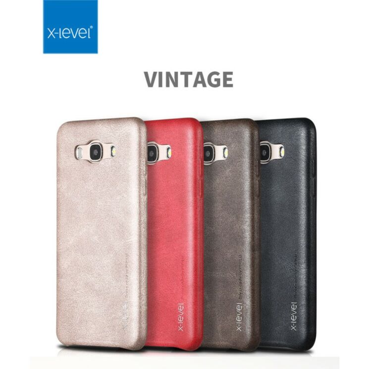 Защитный чехол X-LEVEL Vintage для Samsung Galaxy J7 2016 (J710) - Red: фото 6 из 12