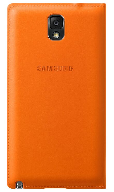 Чехол Flip Wallet для Samsung Galaxy Note 3 (N9000) - Orange: фото 4 из 5