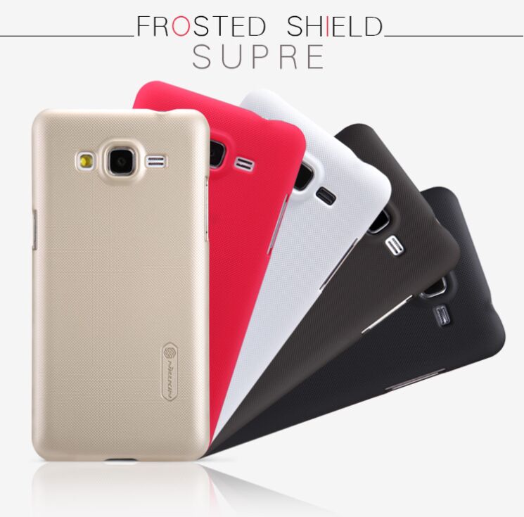 Пластиковая накладка NILLKIN Frosted Shield для Samsung Grand Prime (G530) - Gold: фото 7 из 14
