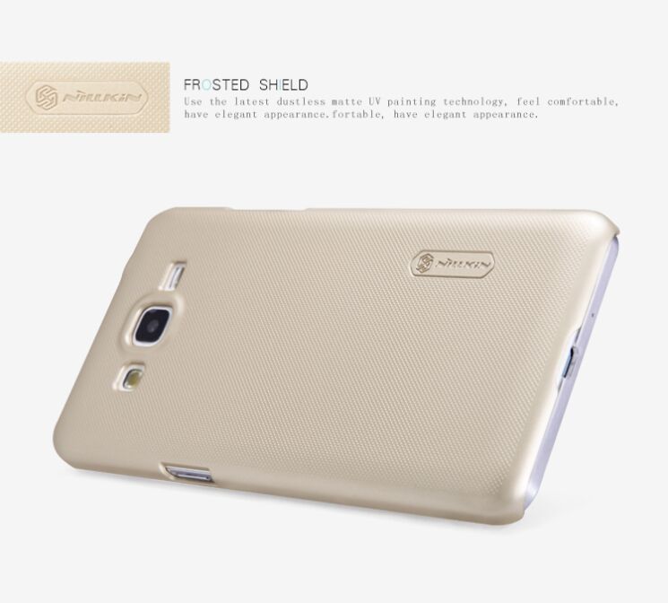 Пластиковая накладка NILLKIN Frosted Shield для Samsung Grand Prime (G530) - Gold: фото 8 з 14
