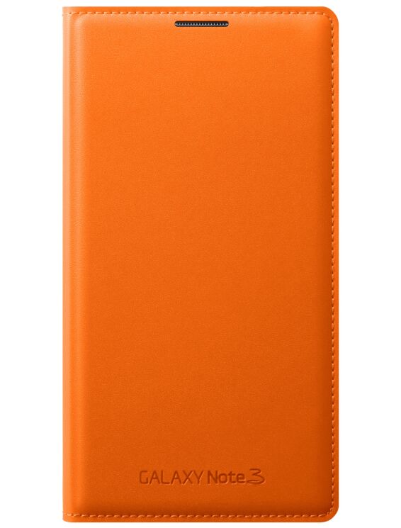 Чехол Flip Wallet для Samsung Galaxy Note 3 (N9000) - Orange: фото 2 из 5