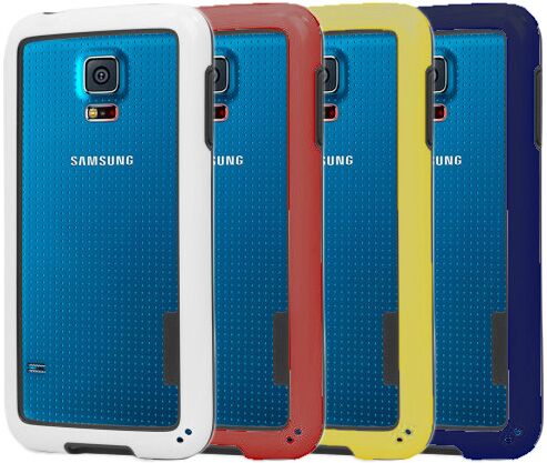 Защитный бампер Deexe Solid Bumper для Samsung Galaxy S5 mini (G800) - Yellow: фото 7 из 7