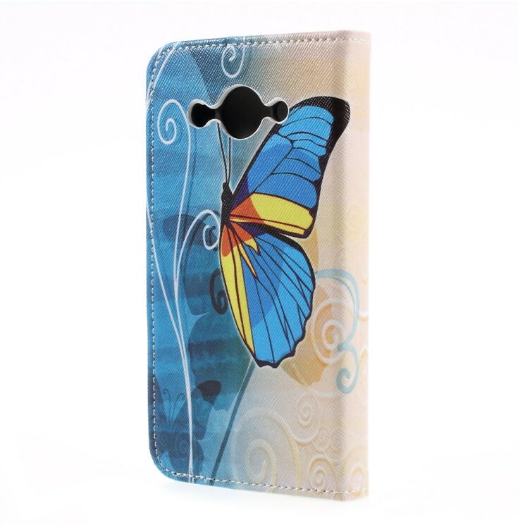 Чехол-книжка Deexe Color Wallet для Huawei Y3 2017 - Blue Butterfly: фото 3 из 6