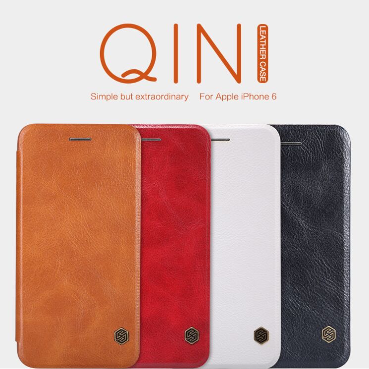 Чехол-книжка NILLKIN Qin Series для iPhone 6/6s - Red: фото 6 из 16