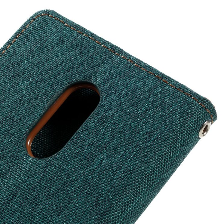 Чехол MERCURY Canvas Diary для Xiaomi Redmi Note 4 / Note 4X - Green: фото 8 из 9