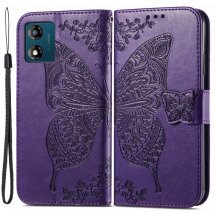 Чехол UniCase Butterfly Pattern для Motorola Moto E13 - Purple: фото 1 из 10