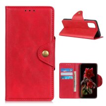 Чохол UniCase Vintage Wallet для Samsung Galaxy A02s (A025) - Red: фото 1 з 13