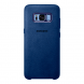 Кожаный чехол Alcantara Cover для Samsung Galaxy S8 (G950) EF-XG950ASEGRU - Blue (114303L). Фото 1 з 3