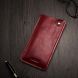 Шкіряний чохол-кишеня ICARER Retro Pouch для смартфонів - Wine Red (884415R). Фото 4 з 10