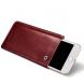 Кожаный чехол-карман ICARER Retro Pouch для смартфонов - Wine Red (884415R). Фото 3 из 10