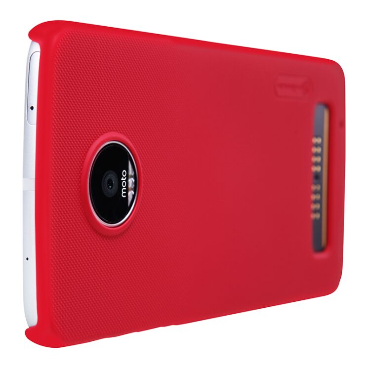 Пластиковый чехол NILLKIN Frosted Shield для Motorola Moto Z Play - Red: фото 3 из 15