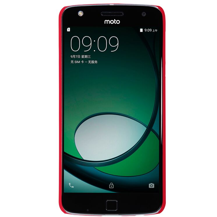 Пластиковий чохол NILLKIN Frosted Shield для Motorola Moto Z Play - Red: фото 6 з 15