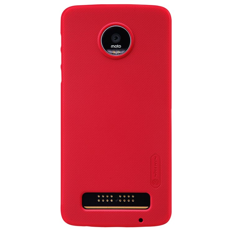 Пластиковый чехол NILLKIN Frosted Shield для Motorola Moto Z Play - Red: фото 5 из 15