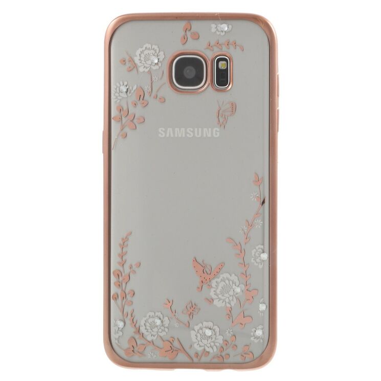 Силиконовый (TPU) чехол Deexe Shiny Cover для Samsung Galaxy S7 Edge (G935) - Rose Gold: фото 2 из 7