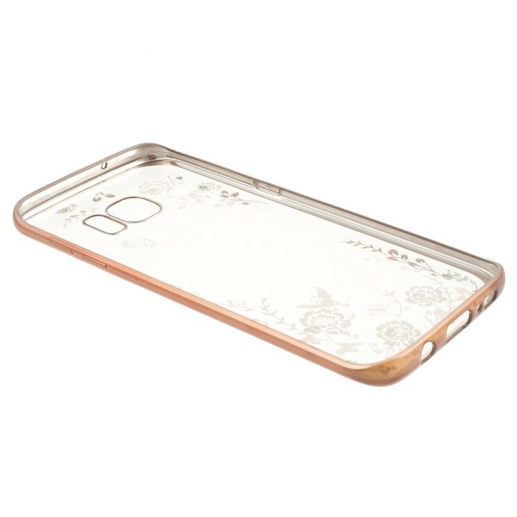 Силиконовый (TPU) чехол Deexe Shiny Cover для Samsung Galaxy S7 Edge (G935) - Rose Gold: фото 4 из 7