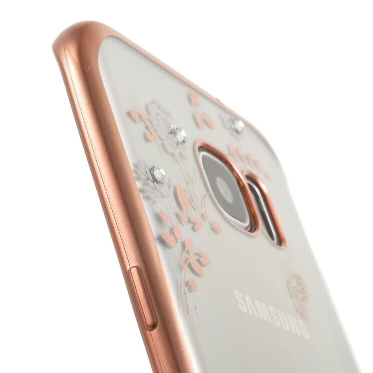 Силиконовый (TPU) чехол Deexe Shiny Cover для Samsung Galaxy S7 Edge (G935) - Rose Gold: фото 6 из 7
