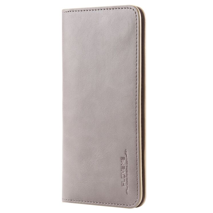 Універсальний чохол-портмоне FLOVEME Retro Wallet для смартфонів - Gray: фото 1 з 11