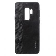 Захисна накладка G-CASE Leather Back для Samsung Galaxy S9 Plus (G965) - Black: фото 1 з 6