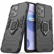 Захисний чохол Deexe Hybrid Case для Realme C35 - Black: фото 1 з 9