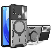 Защитный чехол Deexe Magnetic Space для Motorola Moto E20 / E40 - Silver: фото 1 из 11